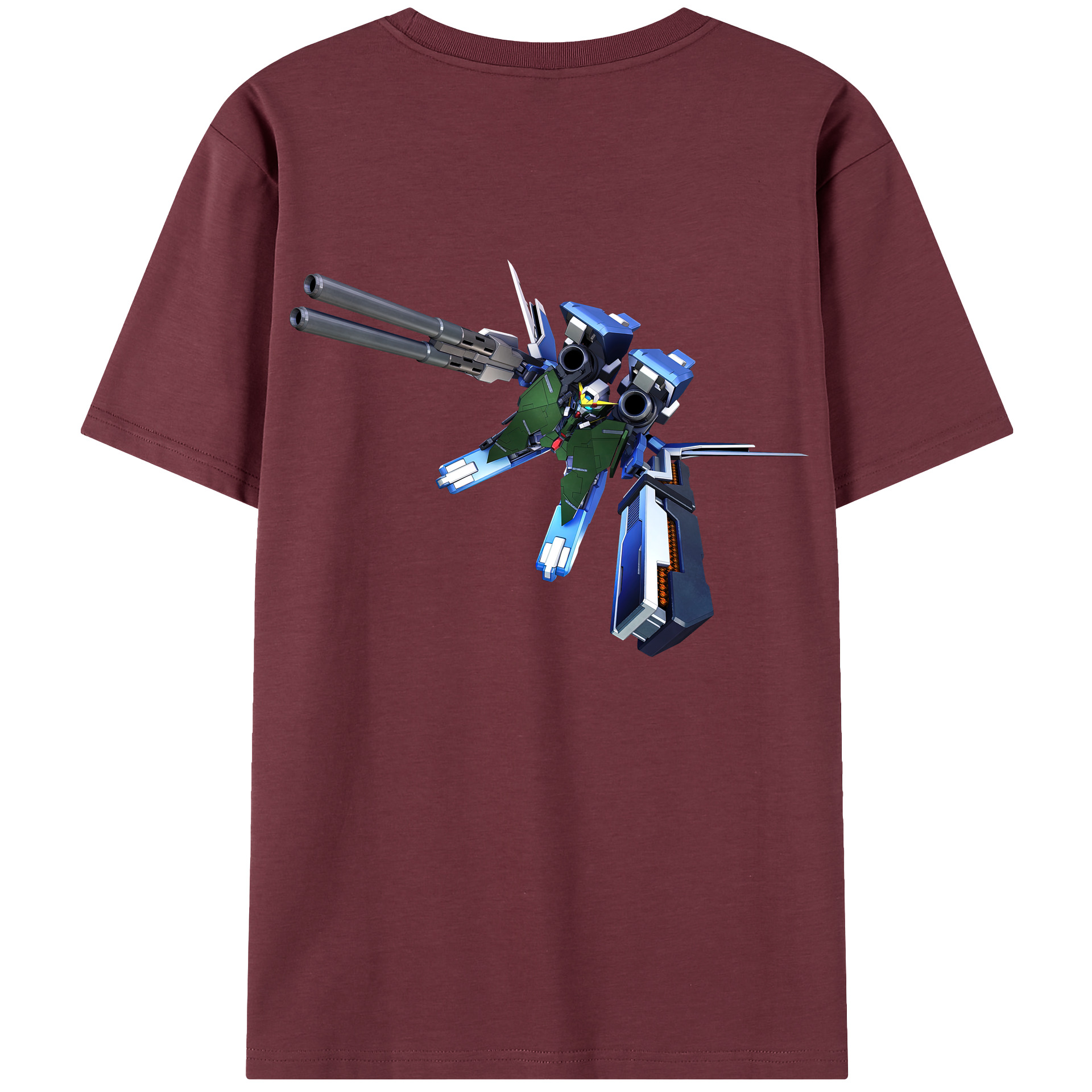 （画像用） 機動戦士ガンダム Mobile Suit Gundam 綿100％半袖Tシャツ（背面プリント）